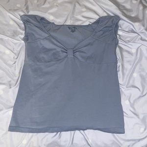 Light Blue Bow top